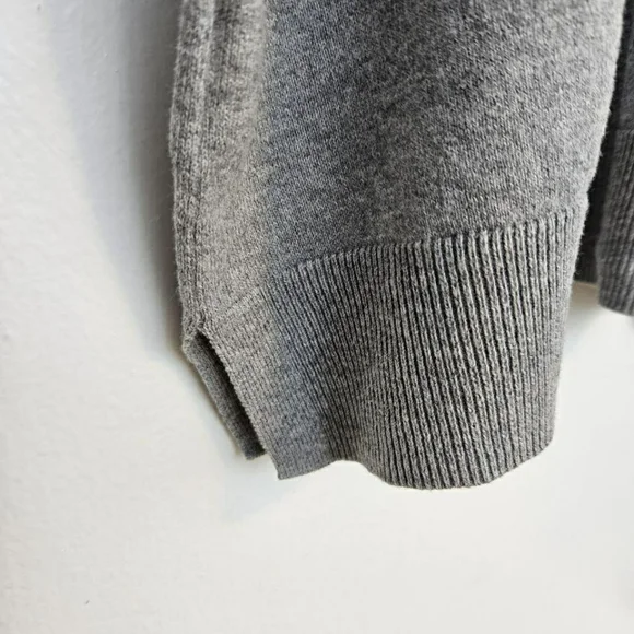 GAP Crewneck Sweater in Gray with Red and Yellow Accents - Picture 3 of 7